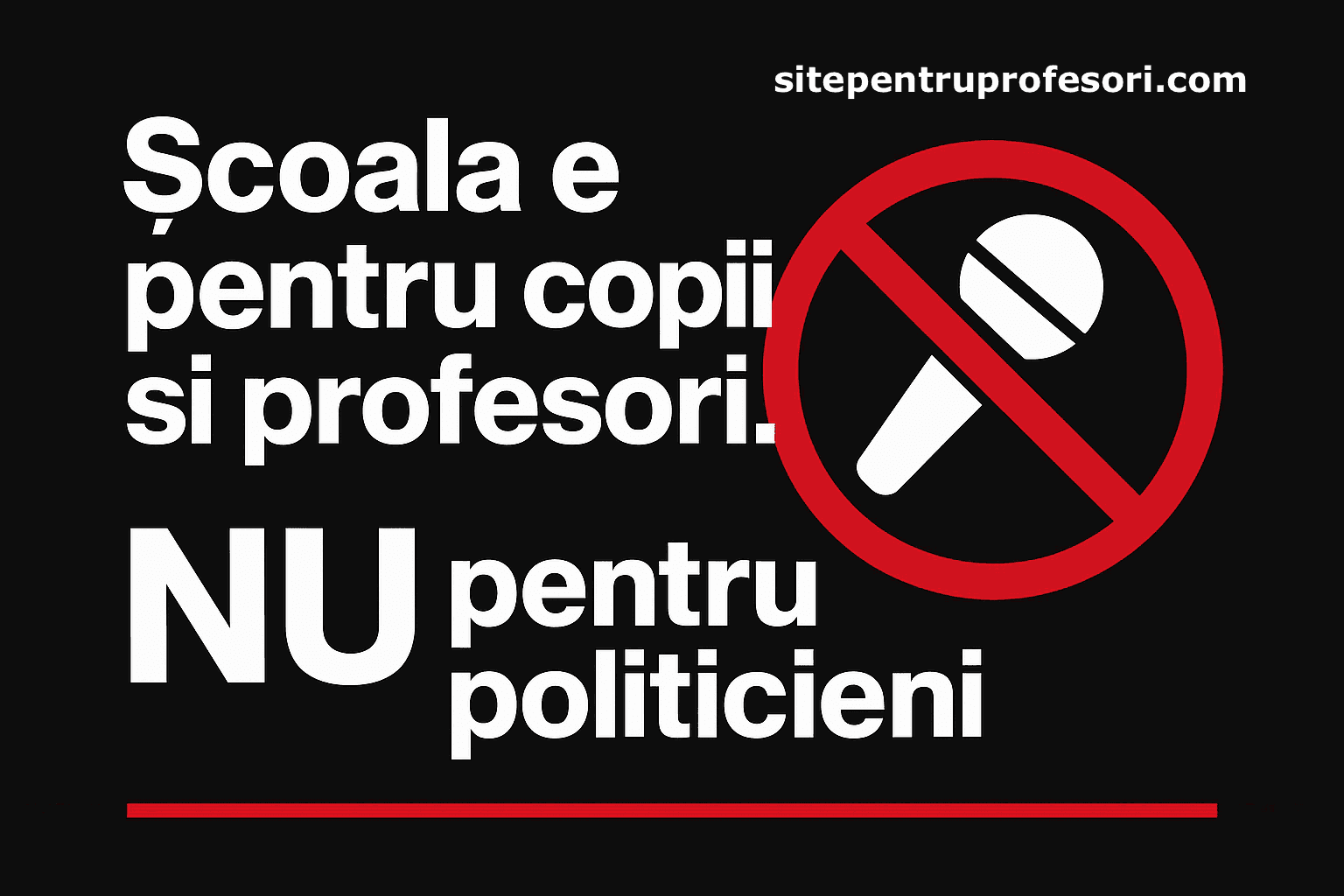 Din trei motive, politicienii nu au ce căuta la deschiderea anului școlar, boicotată sau nu