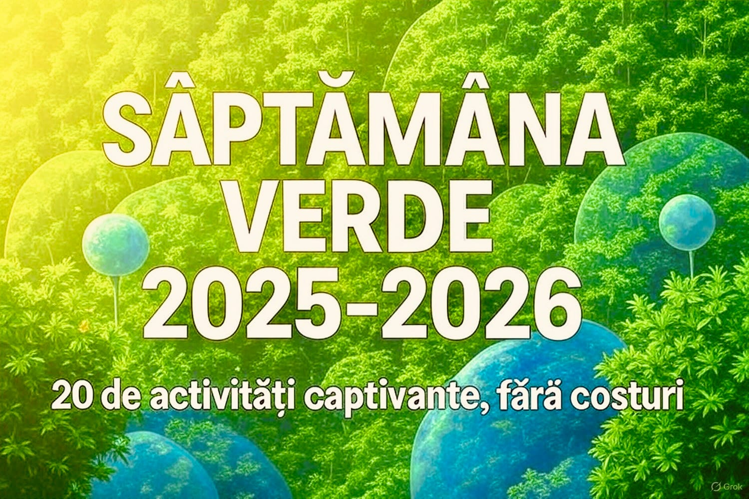 Săptămâna Verde 2025-2026: 20 de activități gratuite și captivante pentru elevii de gimnaziu